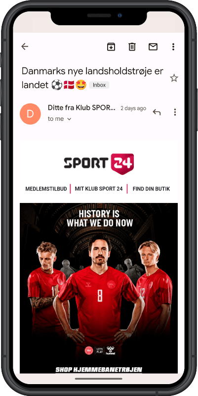 Grafik Sport 24 mobilvisning