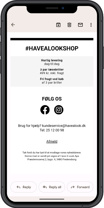 Have a look afmelding